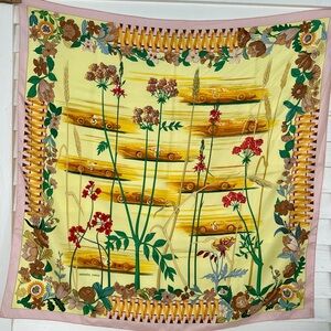 🌟Hermes 100% Silk Scarf Les Bolides by Rena Dumas 90 cm
